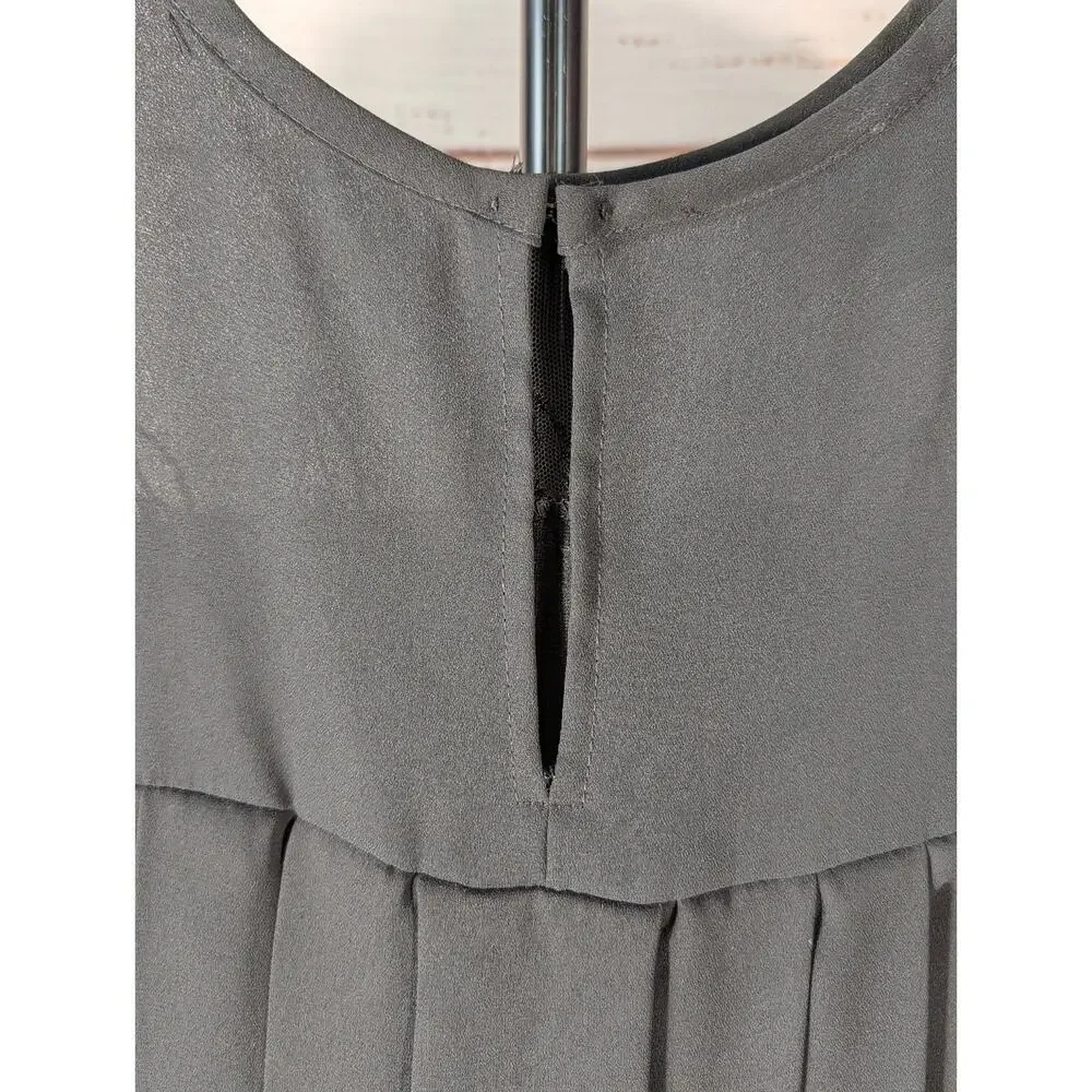 Vintage Diamonds Run Dress Medium Black Sheer Lace Drop Waist Goth Flapper LBD